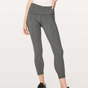 Lululemon Wunder Under Hi-Rise 7/8 Tight *Full-On Luxtreme 25" Heathered Black